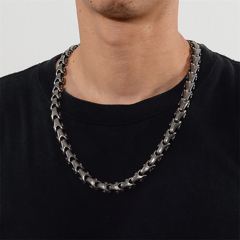 Fortune Jewel Dragon Pattern Titanium Steel Protection Necklace Pendant Bracelet Fortune Jewel