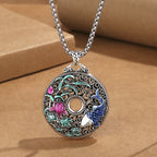 Fortune Jewel Koi Fish Lotus Peace Buckle Fu Character Wealth Luck Necklace Pendant Fortune Jewel