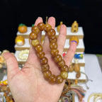 15mm Natural Garlic Bodhi Bracelet – Ultra Smooth Finish, Multi-Color Options