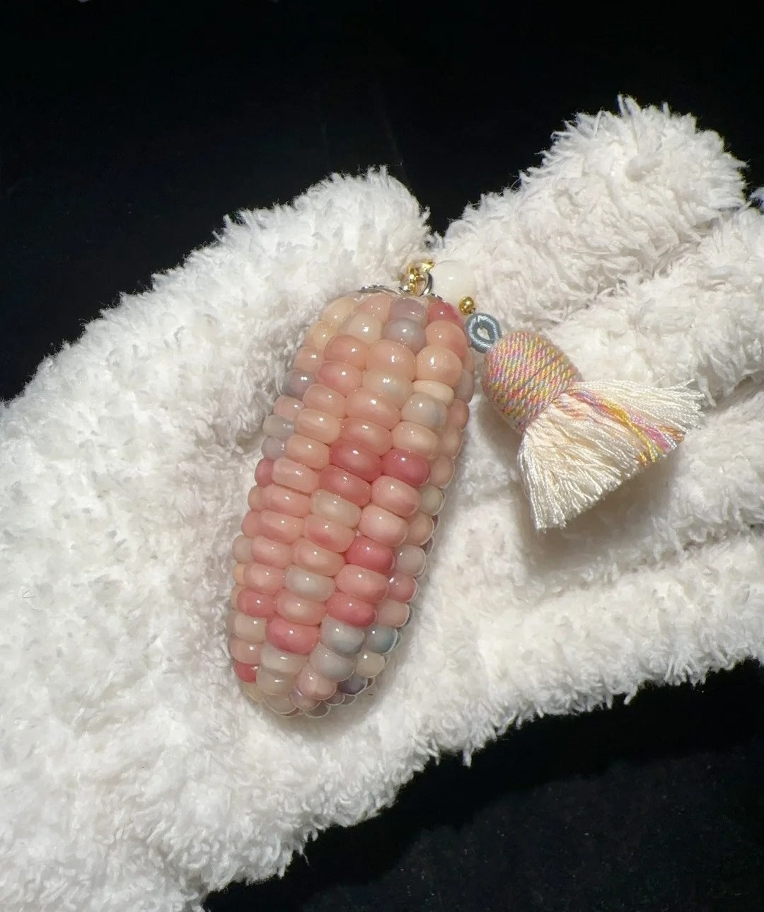 Rainbow Jelly Pink Corn Charms – Cute Fidget for Stress Relief