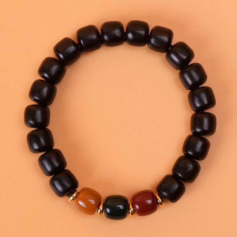 Fortune Jewel Ebony Wood Rosewood Peace Balance Bracelet