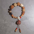 Fortune Jewel 108 Mala Beads Bodhi Seed Luck Wealth Bracelet Wrist Mala