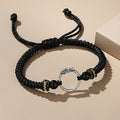 Fortune Jewel Handmade 925 Sterling Silver Year of the Dragon Phoenix Peace Buckle Luck Couple Bracelet