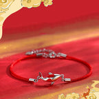 Fortune Jewel Koi Fish Luck Wealth Braided Chain Couple Bracelet