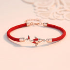 Fortune Jewel Koi Fish Luck Wealth Braided Chain Couple Bracelet
