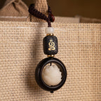 Fortune Jewel Ebony Wood Bodhi Seed Lotus Enlightenment Key Chain Decoration Fortune Jewel