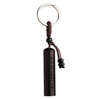 Fortune Jewel Tibet Ebony Heart Sutra Peace Key Chain
