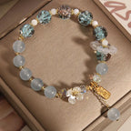 Fortune Jewel "Wishing You Healing and Grace" Blue Chalcedony Bracelet Includes Gift Message Card Fortune Jewel