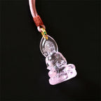 Fortune Jewel Blue Tathagata Buddha Medicine Buddha Liuli Crystal Serenity Amulet Necklace Pendant Fortune Jewel