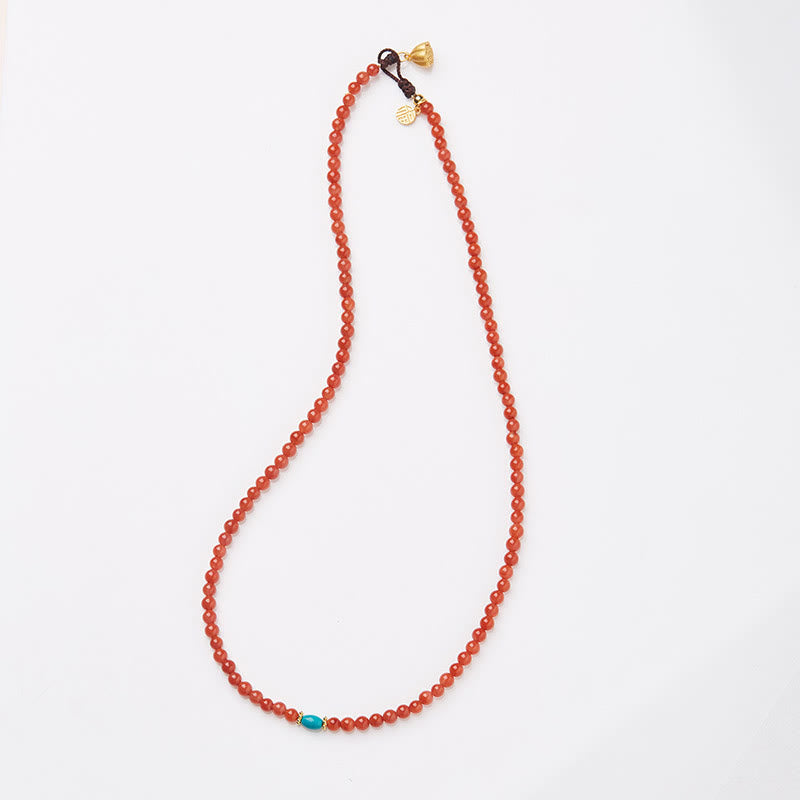 Fortune Jewel 925 Sterling Silver Plated Gold Natural Red Agate Turquoise Confidence Bracelet Necklace Pendant Ring Set