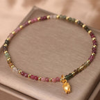 Fortune Jewel Colorful Tourmaline Flowers Positive Bracelet