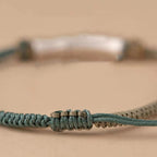 Fortune Jewel 925 Sterling Silver Bamboo Protection Braided Bracelet