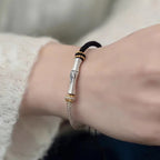 Fortune Jewel 925 Sterling Silver Bamboo Protection Braided Bracelet