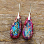 Fortune Jewel Emperor Stone Crystal Happiness Earrings