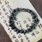 Fortune Jewel Black Glitter Stone PiXiu Power Bracelet