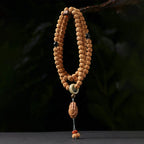 Fortune Jewel Bodhi Seed Three-eyed Dzi Bead Buddha Hand Charm Wealth Bracelet