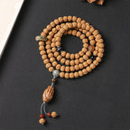 Fortune Jewel Bodhi Seed Three-eyed Dzi Bead Buddha Hand Charm Wealth Bracelet