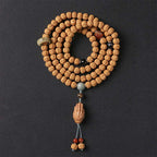 Fortune Jewel Bodhi Seed Three-eyed Dzi Bead Buddha Hand Charm Wealth Bracelet