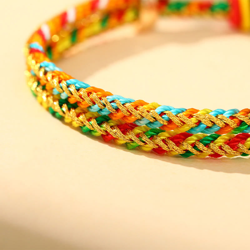 Fortune Jewel Colorful Rope Zongzi Pattern Luck Handmade Child Adult Bracelet