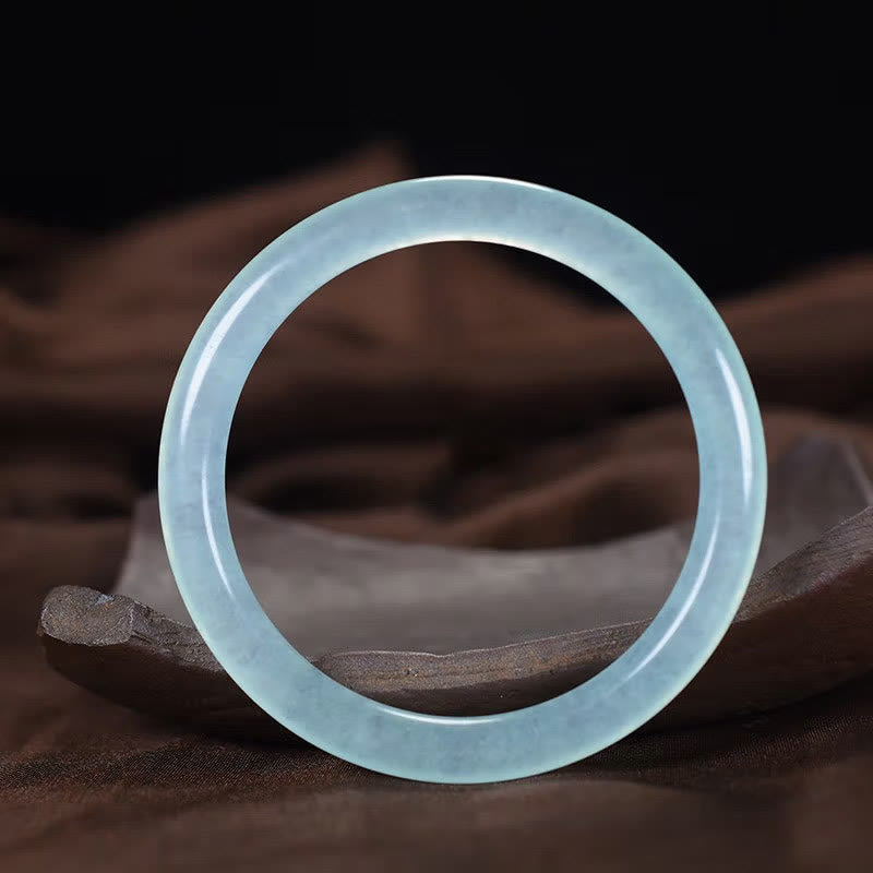 Fortune Jewel Blue Chalcedony Emotional Balance Energy Bracelet Bangle