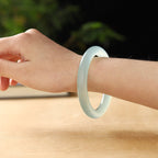 Fortune Jewel Blue Chalcedony Emotional Balance Energy Bracelet Bangle