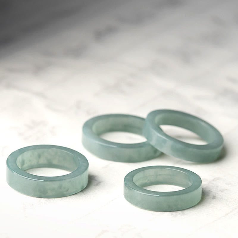 Fortune Jewel Natural Jade Prosperity Luck Ring