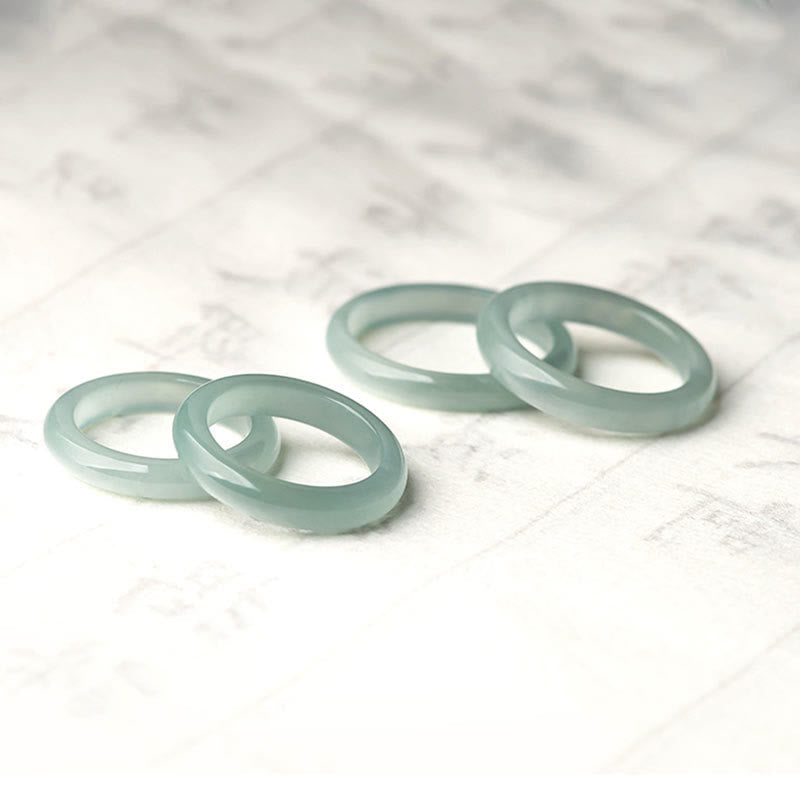 Fortune Jewel Natural Jade Prosperity Luck Ring