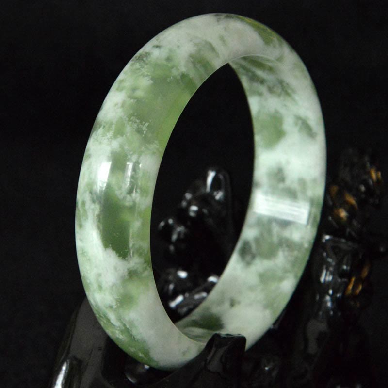 Fortune Jewel Natural Jade Luck Prosperity Bracelet Bangle