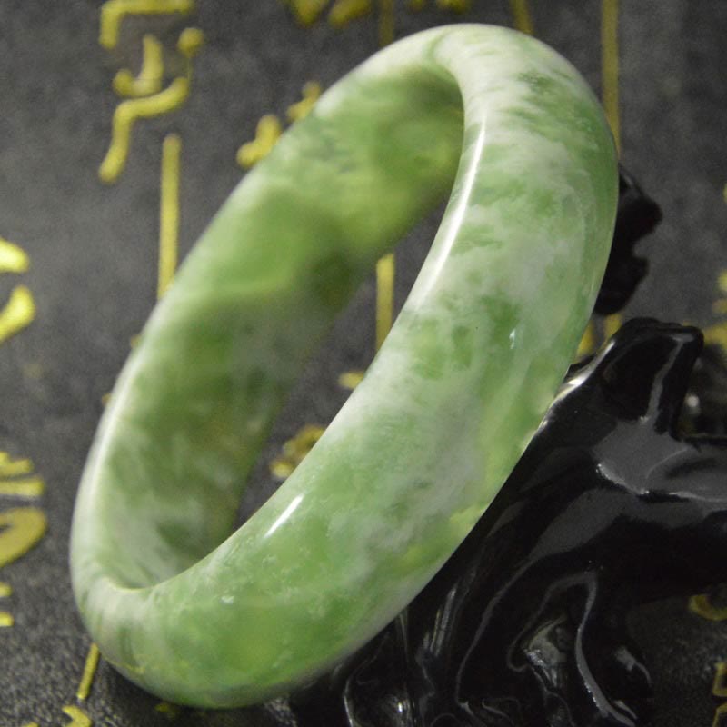 Fortune Jewel Natural Jade Luck Prosperity Bracelet Bangle