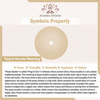 Fortune Jewel Natural Cinnabar Lotus Peace Buckle Blessing Necklace String Pendant