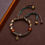 Fortune Jewel Tibetan Bone Beads Luck Rope Bracelet