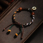 Fortune Jewel "Cheers to Harmony and Blessings" Tibetan Rope Bracelet Includes Gift Message Card Fortune Jewel