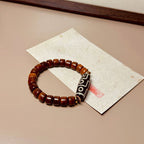 Fortune Jewel Tibetan Bone Beads Nine-Eye Dzi Bead Protection Bracelet