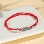 Fortune Jewel Handmade 925 Sterling Silver Peace And Joy Safe Well Protection Braided Bracelet