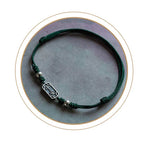 Fortune Jewel Handmade 925 Sterling Silver Peace And Joy Safe Well Protection Braided Bracelet