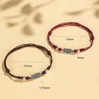 Fortune Jewel Handmade 925 Sterling Silver Peace And Joy Safe Well Protection Braided Bracelet