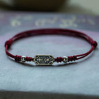 Fortune Jewel Handmade 925 Sterling Silver Peace And Joy Safe Well Protection Braided Bracelet