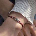 Fortune Jewel Handmade 925 Sterling Silver Peace And Joy Safe Well Protection Braided Bracelet