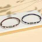 Fortune Jewel Handmade 925 Sterling Silver Peace And Joy Safe Well Protection Braided Bracelet