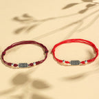 Fortune Jewel Handmade 925 Sterling Silver Peace And Joy Safe Well Protection Braided Bracelet