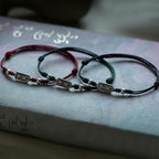 Fortune Jewel Handmade 925 Sterling Silver Peace And Joy Safe Well Protection Braided Bracelet