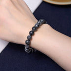 Fortune Jewel Black Glitter Stone PiXiu Power Bracelet