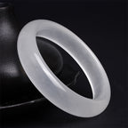 Fortune Jewel Natural Golden Silk Jade Wealth Luck Bracelet Bangle