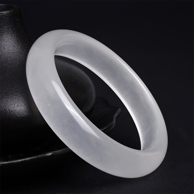 Fortune Jewel Natural Golden Silk Jade Wealth Luck Bracelet Bangle