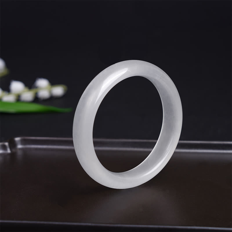 Fortune Jewel Natural Golden Silk Jade Wealth Luck Bracelet Bangle