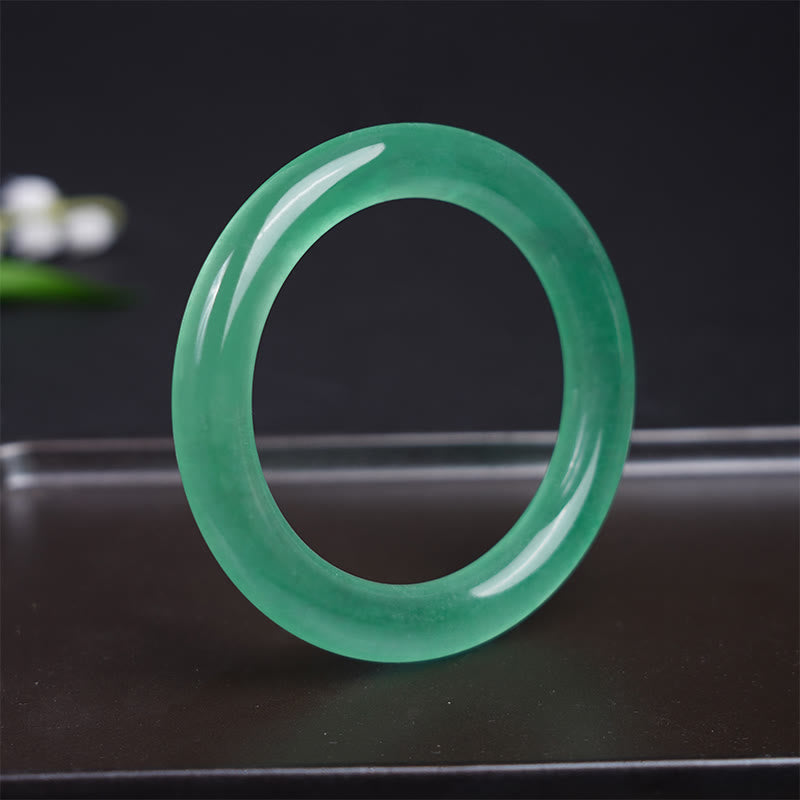 Fortune Jewel Natural Jade Luck Prosperity Bracelet Bangle