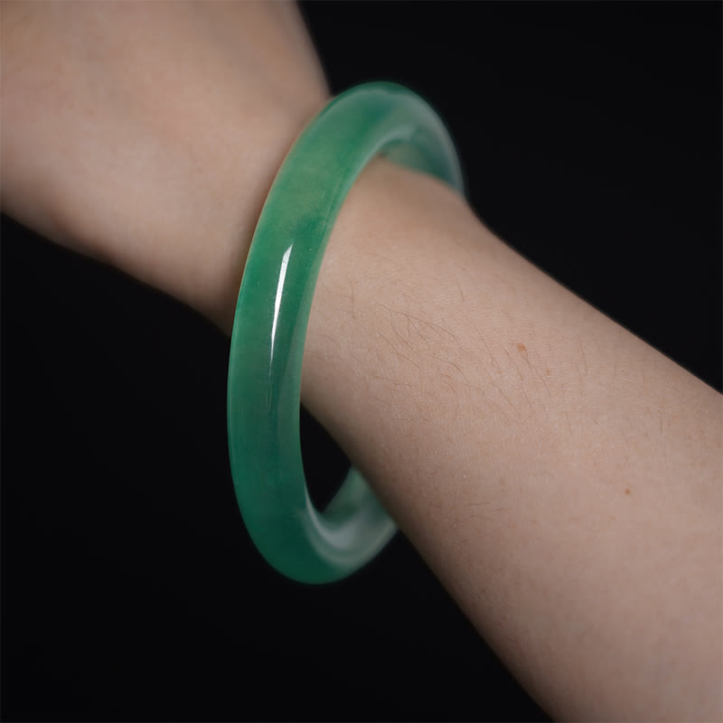 Fortune Jewel Natural Jade Luck Prosperity Bracelet Bangle
