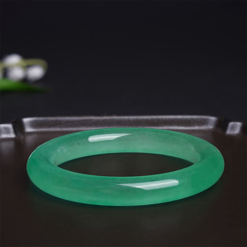 Fortune Jewel Natural Jade Luck Prosperity Bracelet Bangle