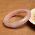 Fortune Jewel Pink Golden Silk Jade Wealth Luck Bracelet Bangle