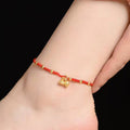Fortune Jewel Lotus Pod Charm Luck String Rope Anklet Fortune Jewel